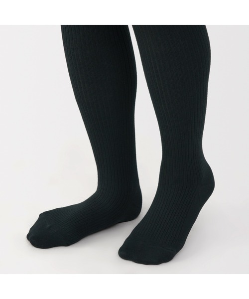 無印良品（ムジルシリョウヒン）の「婦人　足なり直角　かかとに合う　リブ編みタイツ（タイツ/ストッキング・レディース・チャコールグレー/ブラック/ブラウン系/ブラウン系1・S/M/L/XL）」の14枚目の写真