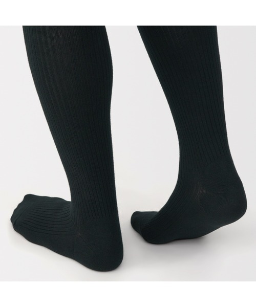 無印良品（ムジルシリョウヒン）の「婦人　足なり直角　かかとに合う　リブ編みタイツ（タイツ/ストッキング・レディース・チャコールグレー/ブラック/ブラウン系/ブラウン系1・S/M/L/XL）」の15枚目の写真