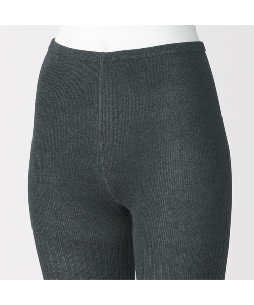 無印良品（ムジルシリョウヒン）の「婦人　足なり直角　かかとに合う　リブ編みタイツ（タイツ/ストッキング・レディース・チャコールグレー/ブラック/ブラウン系/ブラウン系1・S/M/L/XL）」の20枚目の写真