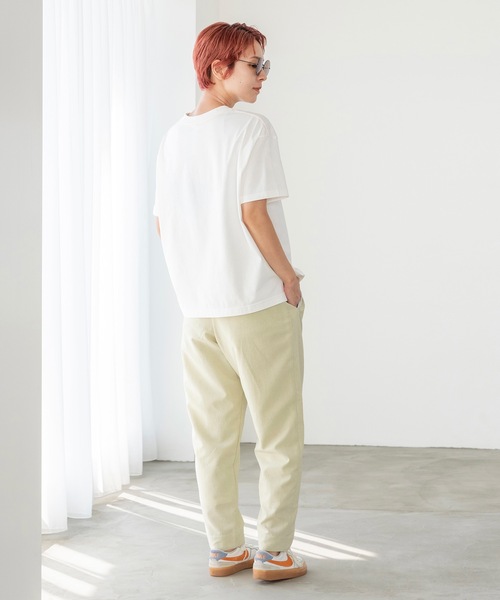 sneeuw(スニュウ)の「インビジブルグラスTシャツ(Tシャツ/カットソー・レディース・ブルー/ホワイト・1/3)」の4枚目の写真