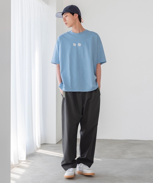 sneeuw(スニュウ)の「インビジブルグラスTシャツ(Tシャツ/カットソー・レディース・ブルー/ホワイト・1/3)」の5枚目の写真