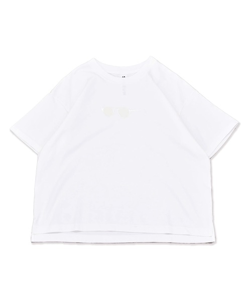 sneeuw(スニュウ)の「インビジブルグラスTシャツ(Tシャツ/カットソー・レディース・ブルー/ホワイト・1/3)」の6枚目の写真