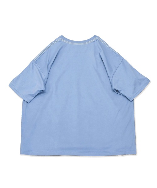 sneeuw(スニュウ)の「インビジブルグラスTシャツ(Tシャツ/カットソー・レディース・ブルー/ホワイト・1/3)」の9枚目の写真