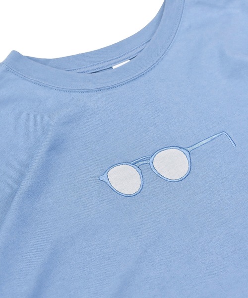sneeuw(スニュウ)の「インビジブルグラスTシャツ(Tシャツ/カットソー・レディース・ブルー/ホワイト・1/3)」の12枚目の写真