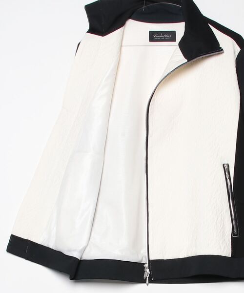 TORNADO MART（トルネードマート）の「ﾏﾙﾁﾏﾃﾘｱﾙﾄﾗｯｸｼﾞｬｹｯﾄ（ライダースジャケット・メンズ・ブラック×ホワイト/ブラック・MEDIUM/LARGE）」の13枚目の写真