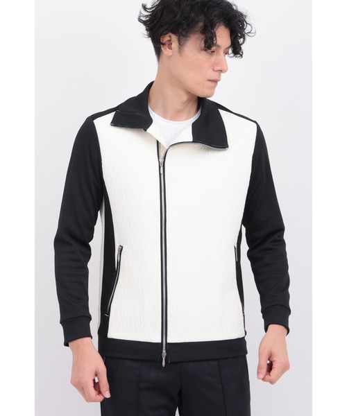 TORNADO MART（トルネードマート）の「ﾏﾙﾁﾏﾃﾘｱﾙﾄﾗｯｸｼﾞｬｹｯﾄ（ライダースジャケット・メンズ・ブラック×ホワイト/ブラック・MEDIUM/LARGE）」の4枚目の写真