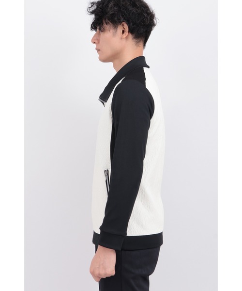 TORNADO MART（トルネードマート）の「ﾏﾙﾁﾏﾃﾘｱﾙﾄﾗｯｸｼﾞｬｹｯﾄ（ライダースジャケット・メンズ・ブラック×ホワイト/ブラック・MEDIUM/LARGE）」の5枚目の写真