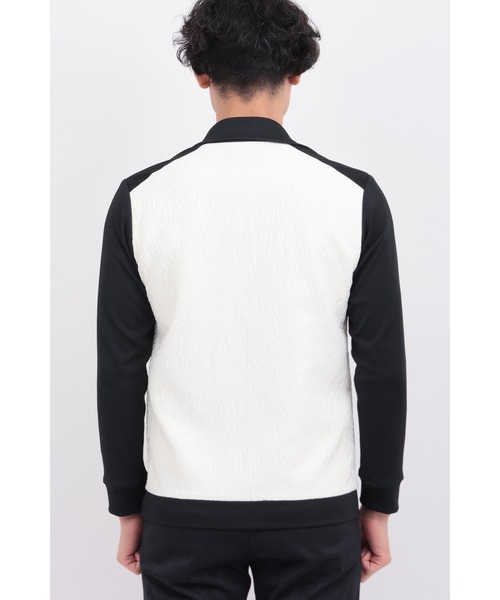 TORNADO MART（トルネードマート）の「ﾏﾙﾁﾏﾃﾘｱﾙﾄﾗｯｸｼﾞｬｹｯﾄ（ライダースジャケット・メンズ・ブラック×ホワイト/ブラック・MEDIUM/LARGE）」の6枚目の写真