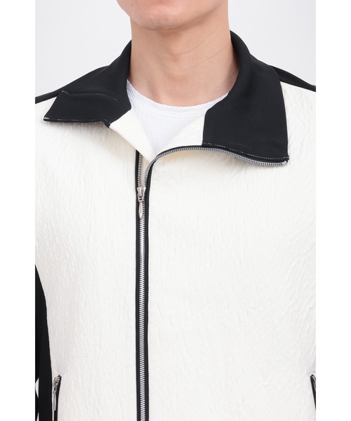 TORNADO MART（トルネードマート）の「ﾏﾙﾁﾏﾃﾘｱﾙﾄﾗｯｸｼﾞｬｹｯﾄ（ライダースジャケット・メンズ・ブラック×ホワイト/ブラック・MEDIUM/LARGE）」の7枚目の写真