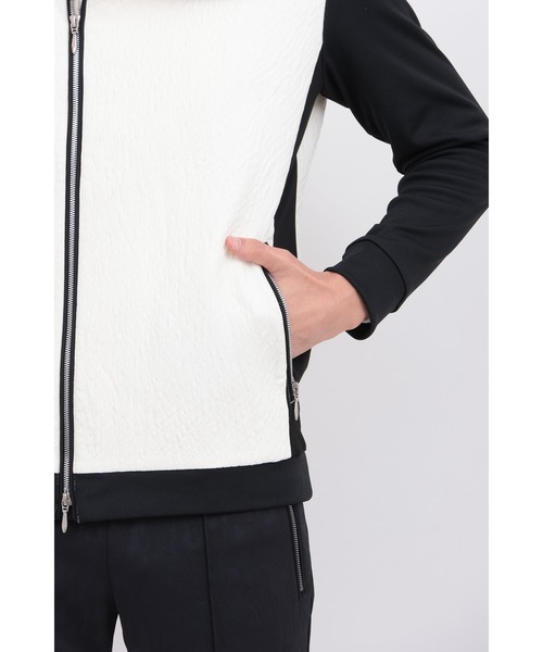 TORNADO MART（トルネードマート）の「ﾏﾙﾁﾏﾃﾘｱﾙﾄﾗｯｸｼﾞｬｹｯﾄ（ライダースジャケット・メンズ・ブラック×ホワイト/ブラック・MEDIUM/LARGE）」の9枚目の写真