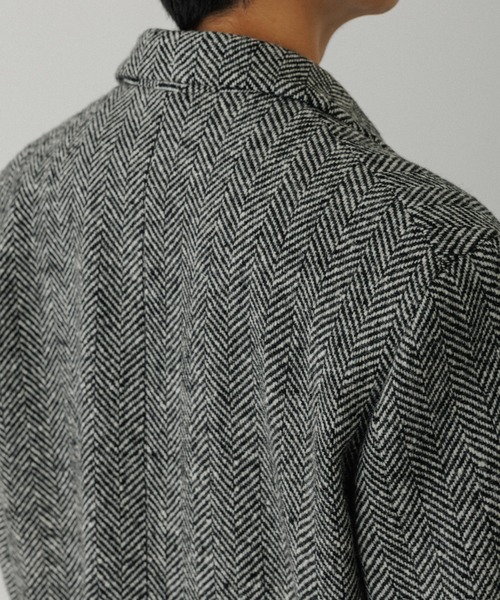 ADAM ET ROPE'（アダムエロペ）の「ヘリンボンツイード ジャケット / セットアップ対応（テーラードジャケット・メンズ・ブラック系その他3・M/L）」の6枚目の写真