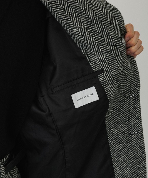 ADAM ET ROPE'（アダムエロペ）の「ヘリンボンツイード ジャケット / セットアップ対応（テーラードジャケット・メンズ・ブラック系その他3・M/L）」の15枚目の写真