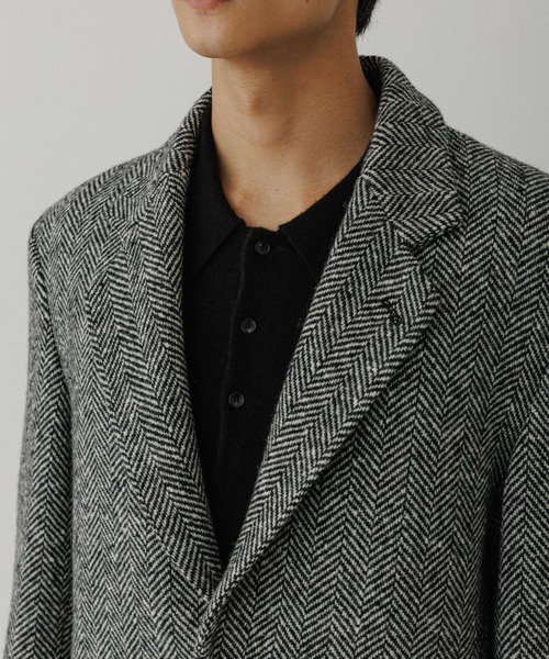 ADAM ET ROPE'（アダムエロペ）の「ヘリンボンツイード ジャケット / セットアップ対応（テーラードジャケット・メンズ・ブラック系その他3・M/L）」の8枚目の写真
