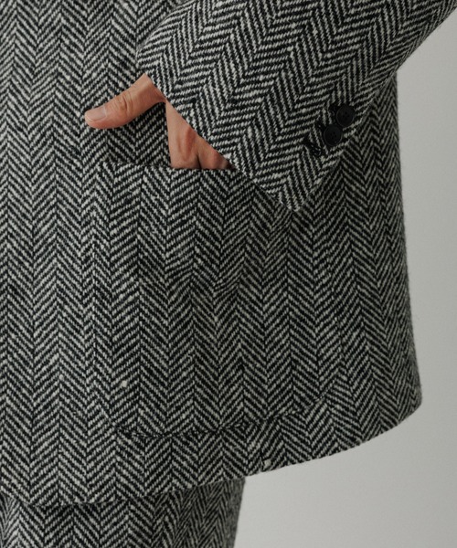 セール】ヘリンボンツイード ジャケット / セットアップ対応