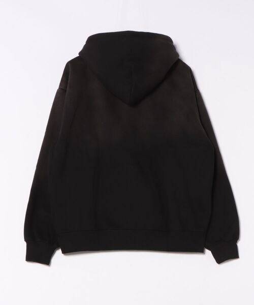 THRASHER(スラッシャー)の「【THRASHER / スラッシャー】アップリケジップパーカー ヴィンテージライク 裏起毛 ヘビーウェイト フーディー マグロゴ(パーカー・メンズ・ブラック・MEDIUM/LARGE/X-LARGE)」の2枚目の写真