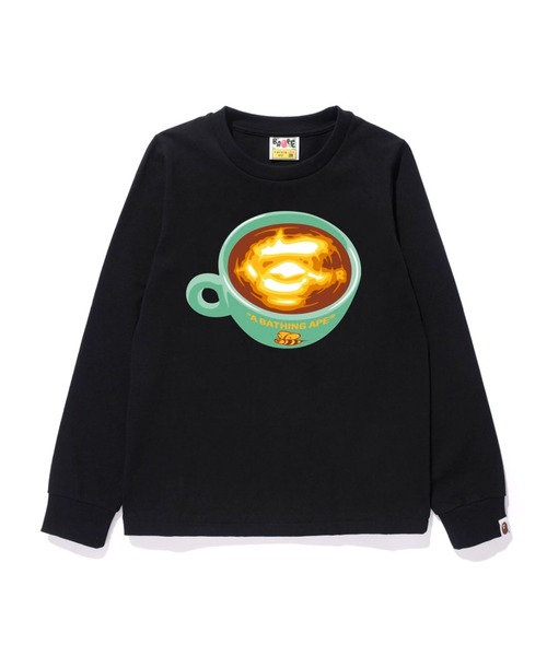 A BATHING APE(アベイシングエイプ)の「BAPE LATTE LS TEE(Tシャツ/カットソー・レディース・ブラック×ブルー/ブラック×ピンク・MEDIUM/SMALL/X-SMALL)」の2枚目の写真