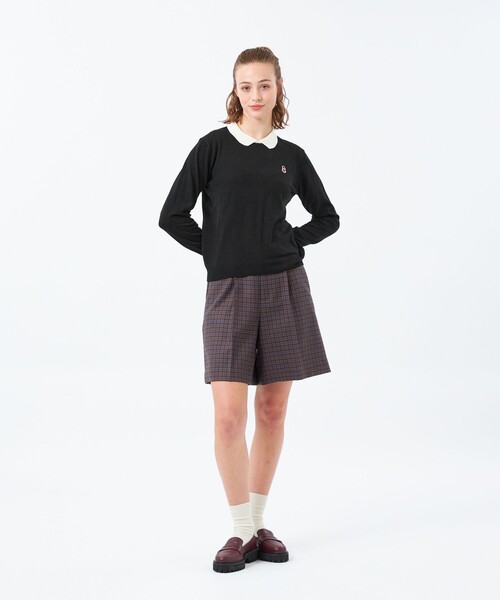 MACKINTOSH PHILOSOPHY(マッキントッシュ フィロソフィー)の「【WEB&一部店舗限定】バッキンガムベア ワッペンニットポロ(ポロシャツ・レディース・ブラック/ホワイト系その他/ダークネイビー/パープル系その他4/ブラウン/グレー系その他2・38)」の8枚目の写真