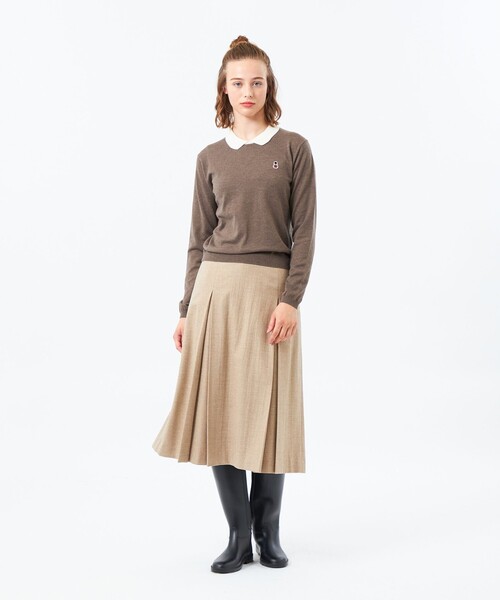 MACKINTOSH PHILOSOPHY(マッキントッシュ フィロソフィー)の「【WEB&一部店舗限定】バッキンガムベア ワッペンニットポロ(ポロシャツ・レディース・ブラック/ホワイト系その他/ダークネイビー/パープル系その他4/ブラウン/グレー系その他2・38)」の15枚目の写真