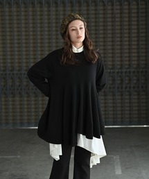 funda mine（ファンダマイン）の「アシンメトリーニットプルオーバー（ニット/セーター）」