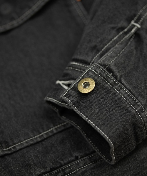 UNIVERSAL OVERALL(ユニバーサルオーバーオール)の「PADDED WORK JACKET / パデットワークジャケット / デニムジャケット(デニムジャケット・レディース・ブラック/インディゴブルー・F)」の9枚目の写真