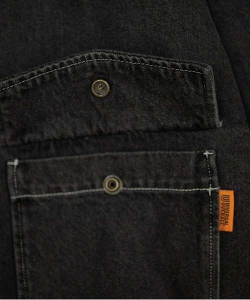 UNIVERSAL OVERALL(ユニバーサルオーバーオール)の「PADDED WORK JACKET / パデットワークジャケット / デニムジャケット(デニムジャケット・レディース・ブラック/インディゴブルー・F)」の12枚目の写真