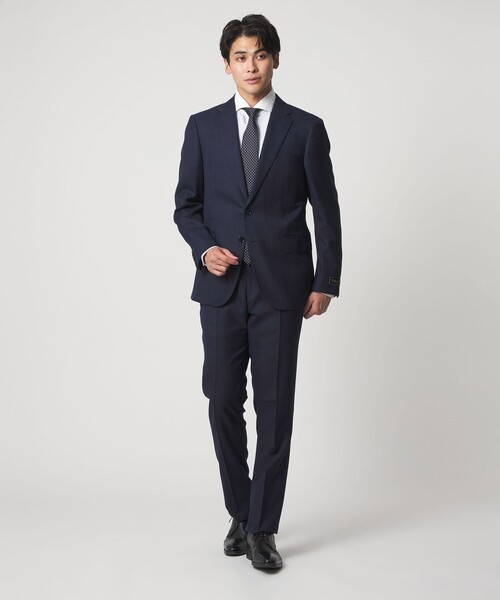 現行未使用級　ユナイテッドアローズ　スーツ　セットアップ　ネイビー　無地 現行未使用級 ユナイテッドアローズ スーツ セットアップ ネイビー 無地