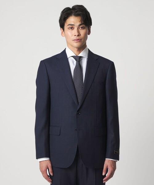 UNITED ARROWS セットアップ バーズアイ 2B ネイビー 美品 UNITED ARROWS LTD. OUTLET｜バーズアイ 2ボタン ジャケット
