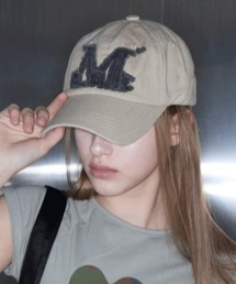 .KOM（ドットコム）の「A'GEM/9 × .kom 『MUCENT/ムーセント』 VINTAGE WASHING APPLIQUE BALL CAP/ビンテージウォッシングアップリケキャップ（キャップ）」