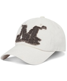 .KOM（ドットコム）の「A'GEM/9 × .kom 『MUCENT/ムーセント』 VINTAGE WASHING APPLIQUE BALL CAP/ビンテージウォッシングアップリケキャップ（キャップ）」