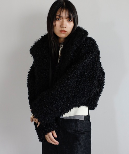 poodle boa 2way collar coat / プードルボア2WAYカラーコート