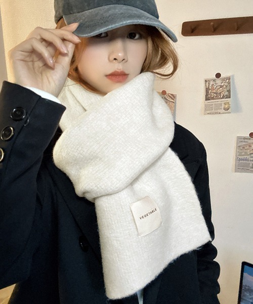 セール】ニットマフラーカシミア風ネックウォーマー（マフラー