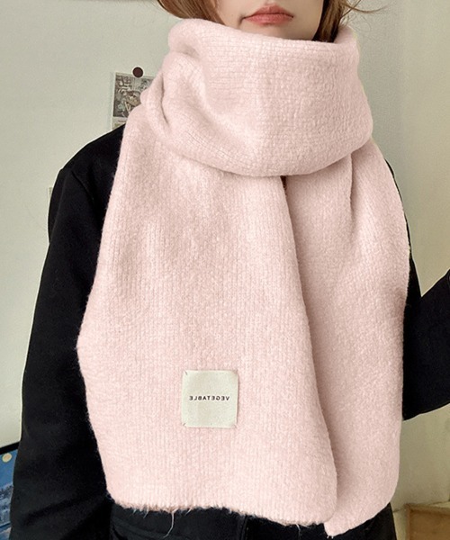 Miniministore(ミニミニストア)の「ニットマフラーカシミア風ネックウォーマー(マフラー・レディース・ワインレッド/ブルー/ダークグレー/イエロー/ミント/ブラウン/ピンク/ホワイト/ライトベージュ/ブラック/カーキ/グレー・FREE)」の11枚目の写真