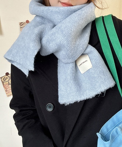 セール】ニットマフラーカシミア風ネックウォーマー（マフラー