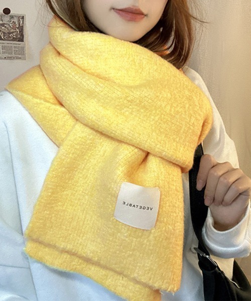 Miniministore(ミニミニストア)の「ニットマフラーカシミア風ネックウォーマー(マフラー・レディース・ワインレッド/ブルー/ダークグレー/イエロー/ミント/ブラウン/ピンク/ホワイト/ライトベージュ/ブラック/カーキ/グレー・FREE)」の14枚目の写真