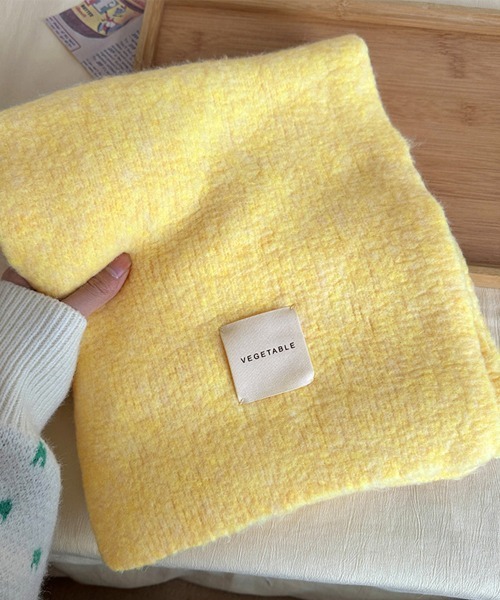 Miniministore(ミニミニストア)の「ニットマフラーカシミア風ネックウォーマー(マフラー・レディース・ワインレッド/ブルー/ダークグレー/イエロー/ミント/ブラウン/ピンク/ホワイト/ライトベージュ/ブラック/カーキ/グレー・FREE)」の15枚目の写真