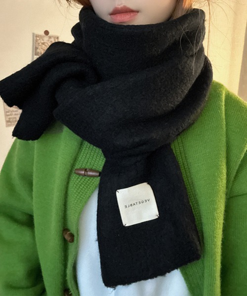Miniministore(ミニミニストア)の「ニットマフラーカシミア風ネックウォーマー(マフラー・レディース・ワインレッド/ブルー/ダークグレー/イエロー/ミント/ブラウン/ピンク/ホワイト/ライトベージュ/ブラック/カーキ/グレー・FREE)」の16枚目の写真