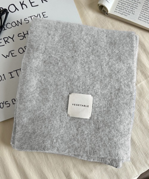 Miniministore(ミニミニストア)の「ニットマフラーカシミア風ネックウォーマー(マフラー・レディース・ワインレッド/ブルー/ダークグレー/イエロー/ミント/ブラウン/ピンク/ホワイト/ライトベージュ/ブラック/カーキ/グレー・FREE)」の21枚目の写真