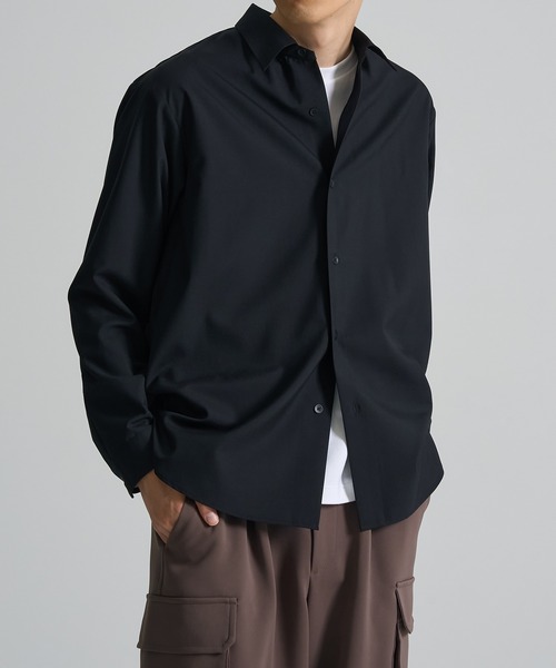 CITY TOKYO/シティートーキョー】Crispy wool レギュラーシャツ