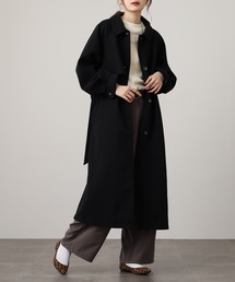 OMNES | ニットモッサ アレンジカラーシングルロングコート(その他アウター)