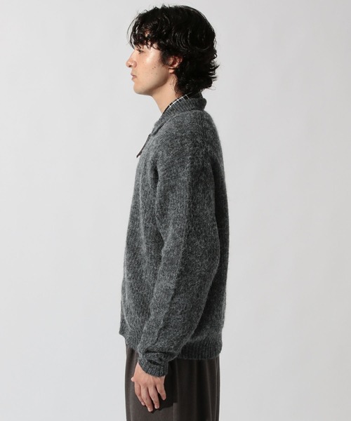 niko and...（ニコアンド）の「畦編みZIPニットカーディガン（カーディガン/ボレロ・メンズ・チャコール/ベージュ・LARGE/MEDIUM）」の14枚目の写真