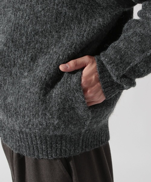 畦編みZIPニットカーディガン（カーディガン/ボレロ）｜niko and