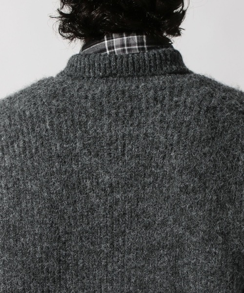 niko and...（ニコアンド）の「畦編みZIPニットカーディガン（カーディガン/ボレロ・メンズ・チャコール/ベージュ・LARGE/MEDIUM）」の20枚目の写真