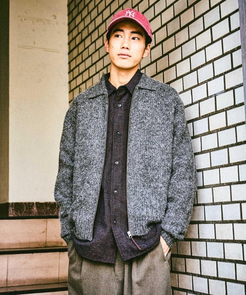 畦編みZIPニットカーディガン（カーディガン/ボレロ）｜niko and