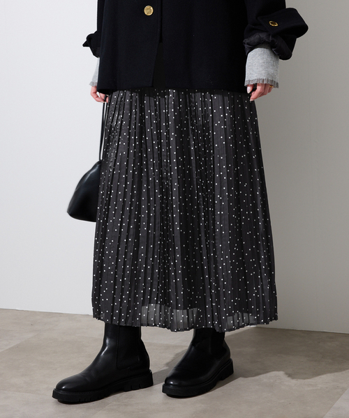 セール】ドットプリーツスカート（スカート）｜SLOBE IENA