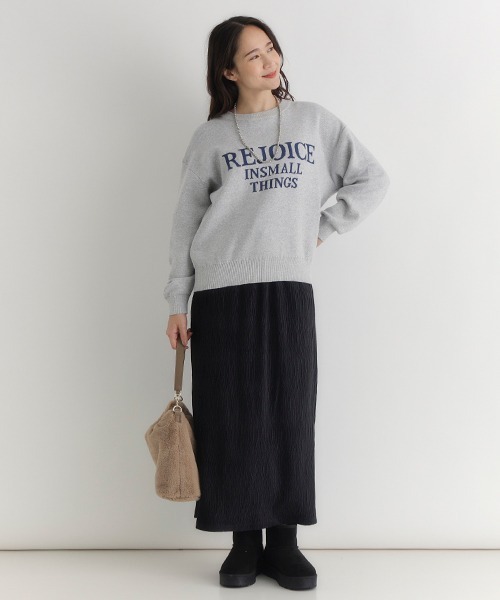 Right-on（ライトオン）の「【HONEYSUCKLE ROSE】ベロア楊柳タイトスカート（楊柳/ベロア/タイトスカート/洗練/シルエット）（スカート・レディース・オフホワイト/カーキブラウン/ブラック・S/M/L）」の20枚目の写真