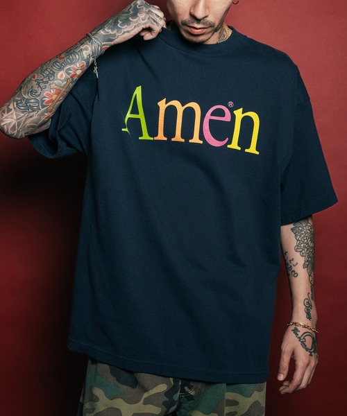 Subciety（サブサエティ）の「Amen tee（Tシャツ/カットソー・メンズ・ブラック/ネイビー/ホワイト・SMALL/MEDIUM/LARGE/X-LARGE）」の3枚目の写真