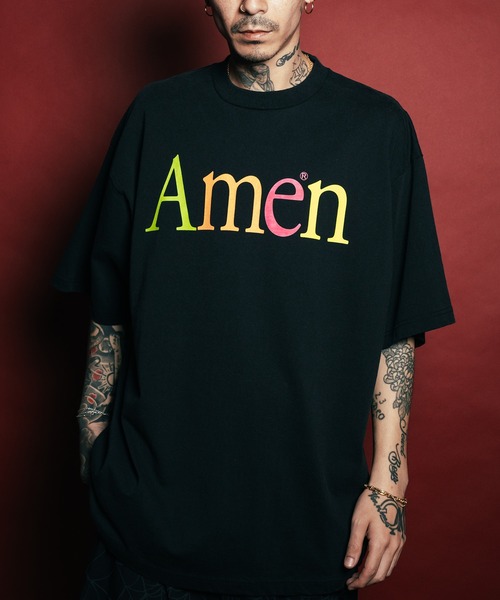Subciety（サブサエティ）の「Amen tee（Tシャツ/カットソー・メンズ・ブラック/ネイビー/ホワイト・SMALL/MEDIUM/LARGE/X-LARGE）」の2枚目の写真