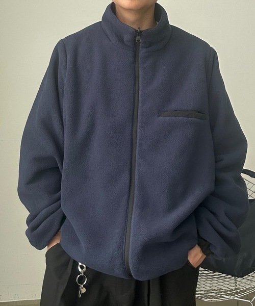 UNDERSTATEMENTs(アンダーステイトメント)の「【ユニセックス】2WAYチェック&フリースリバーシブルブルゾン(ブルゾン・メンズ・ブラック系その他/ブラック・LARGE/MEDIUM)」の22枚目の写真