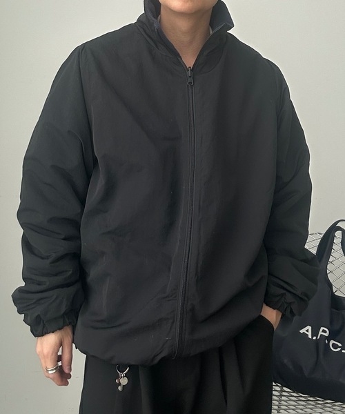 UNDERSTATEMENTs(アンダーステイトメント)の「【ユニセックス】2WAYチェック&フリースリバーシブルブルゾン(ブルゾン・メンズ・ブラック系その他/ブラック・LARGE/MEDIUM)」の6枚目の写真