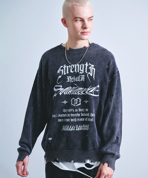 セール】ヴィンテージライク フェード加工 Y2K ロゴプリント ダメージ